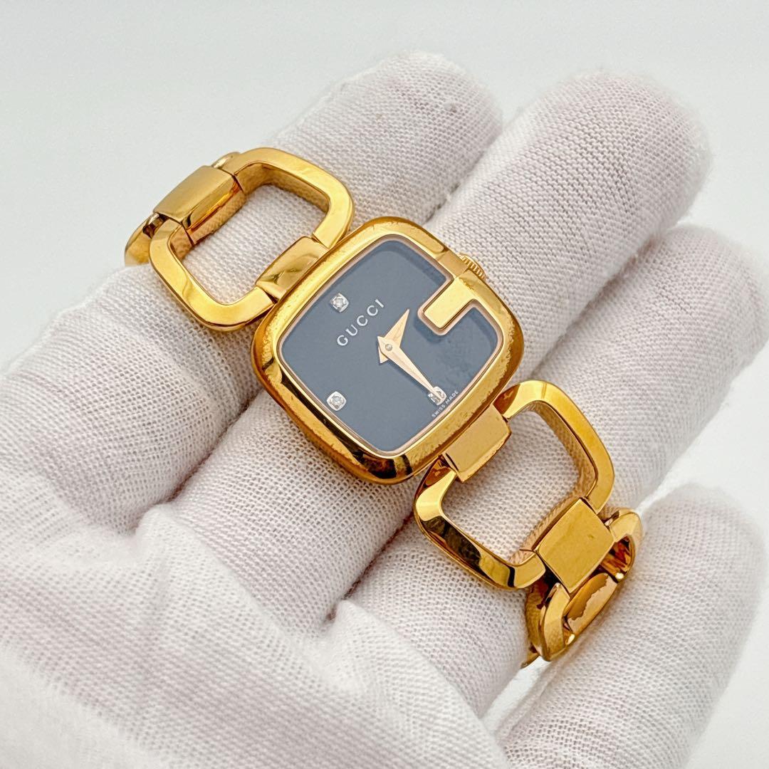 【希少・電池新品】GUCCI 125.5 Gコレクション 3Pダイヤ 腕時計