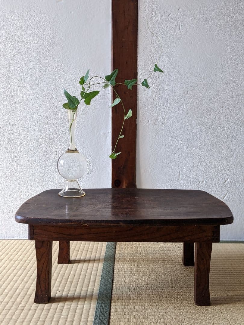アンティーク　木製折り畳み座卓　フォールディングテーブル
