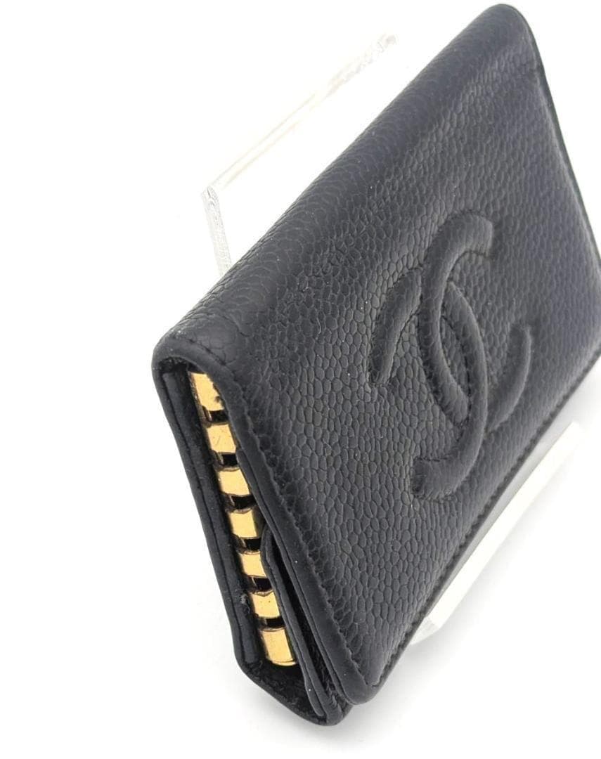 【美品】シャネル キーケース ６連 キャビアスキン ココマーク CHANEL