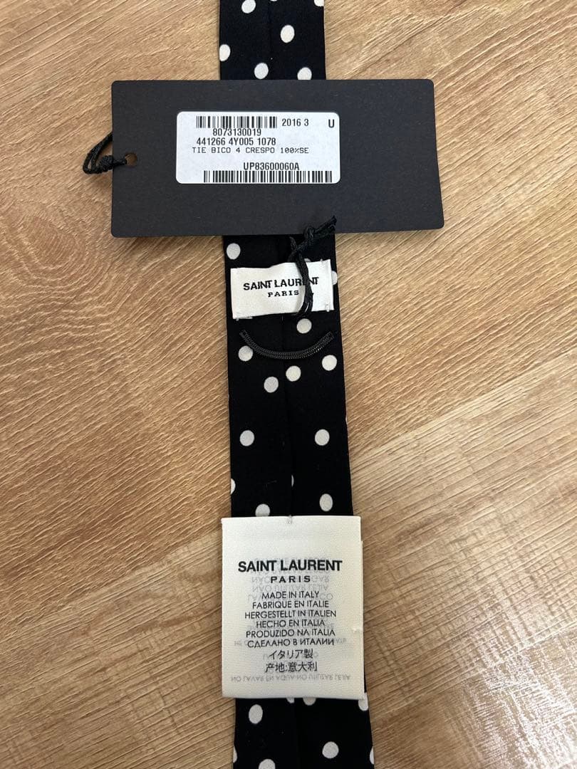 SAINT LAURENT PARIS ネクタイ ドット