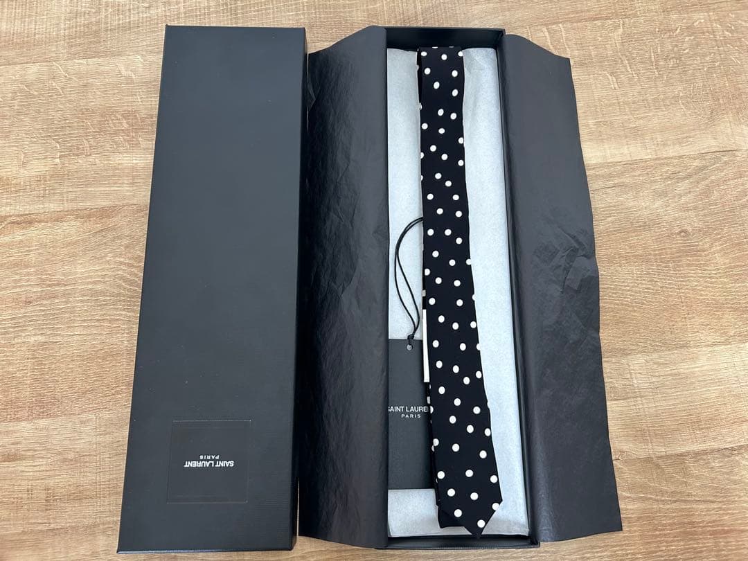 SAINT LAURENT PARIS ネクタイ ドット