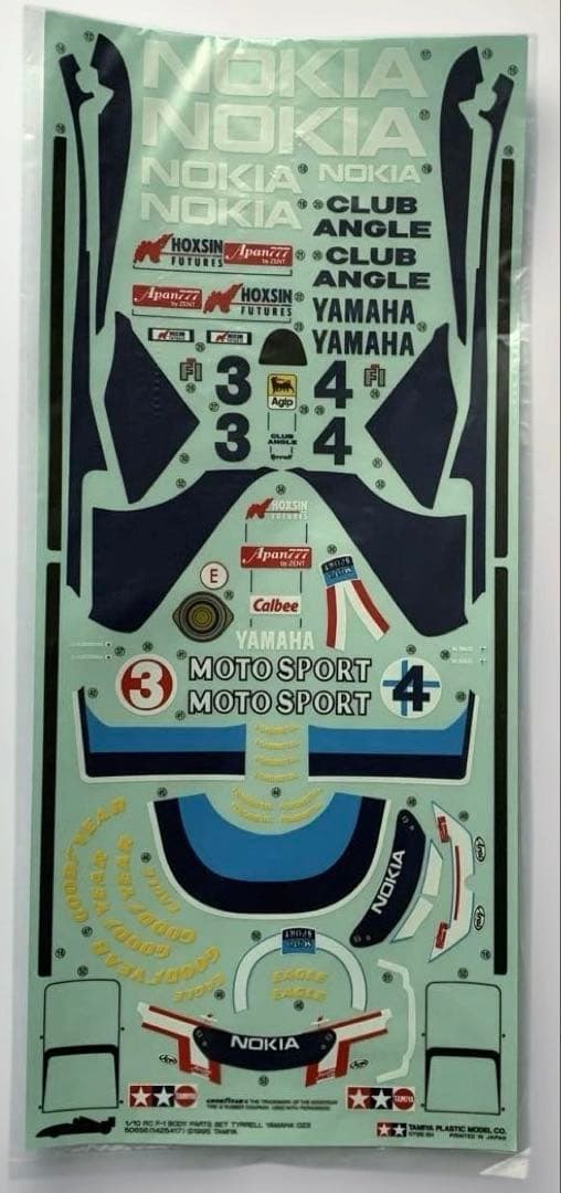 パ*ノ様 【タミヤ 1/10 RC ボディセット】F1 ティレル023&スポンサ