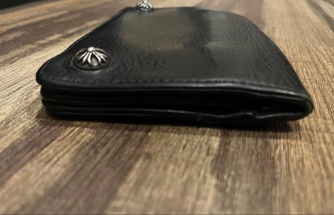 【希少】CHROME HEARTS クロスパッチ付き　2ZIPウォレット