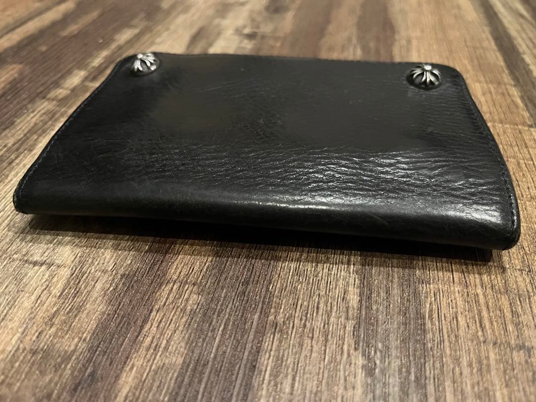 【希少】CHROME HEARTS クロスパッチ付き　2ZIPウォレット