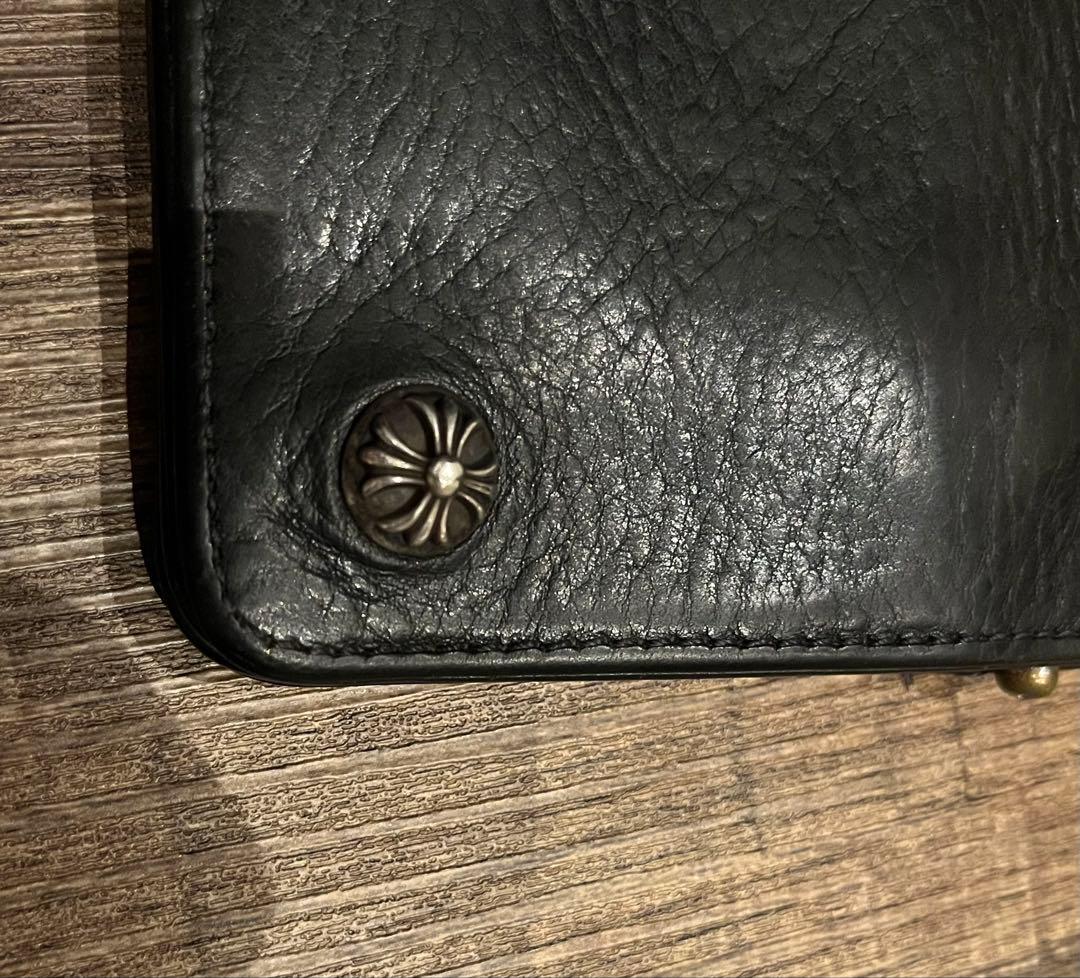 【希少】CHROME HEARTS クロスパッチ付き　2ZIPウォレット