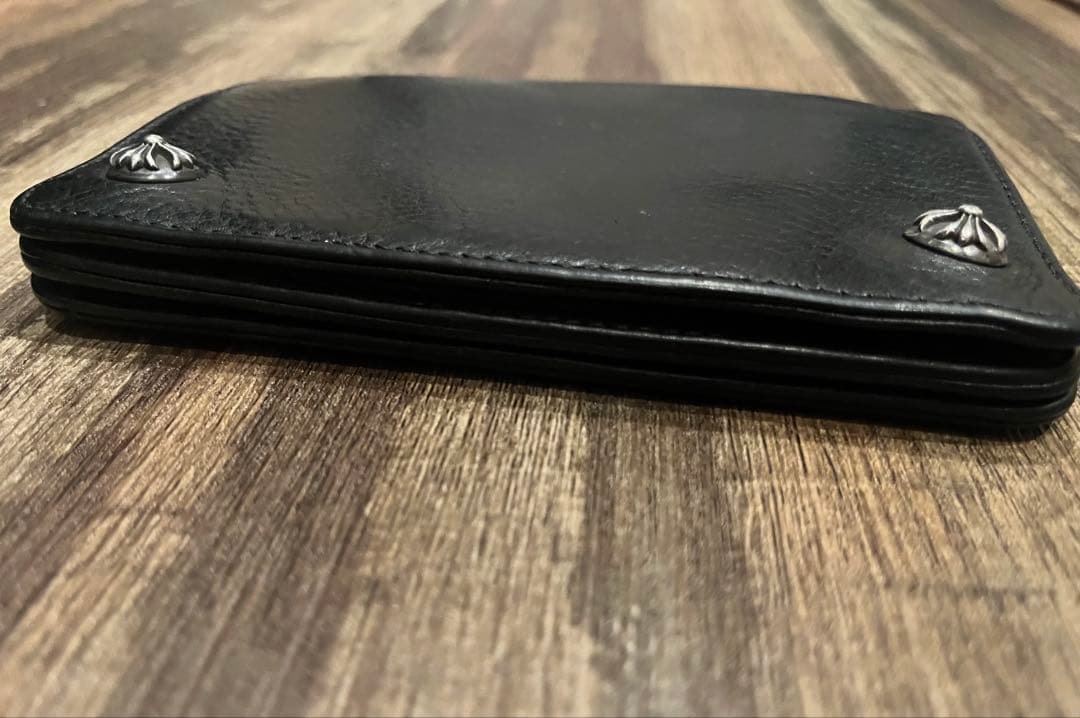 【希少】CHROME HEARTS クロスパッチ付き　2ZIPウォレット