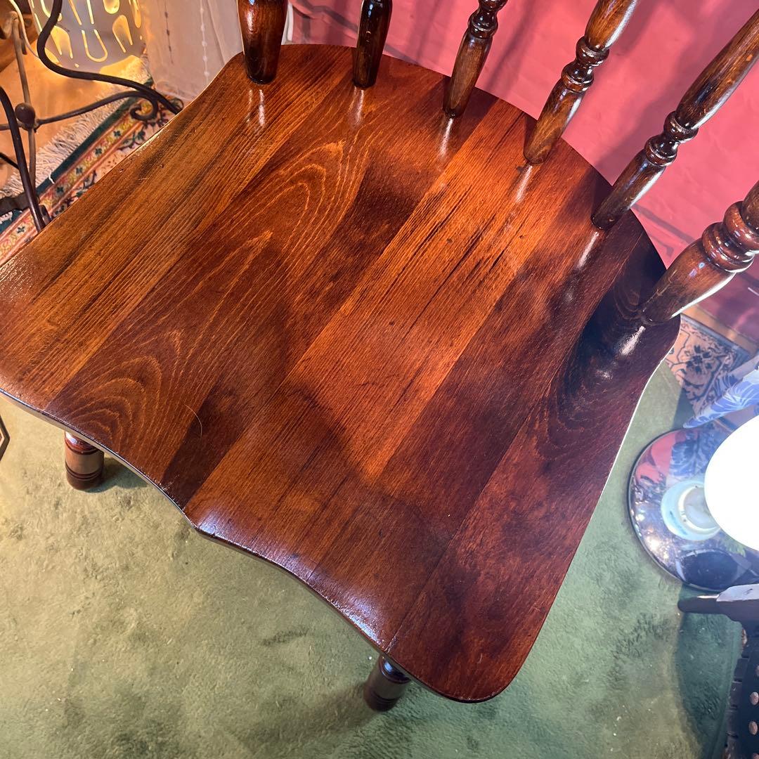 ゆゆゆゆ　ヴィンテージ 板座　スピンドル　ウィンザーチェア