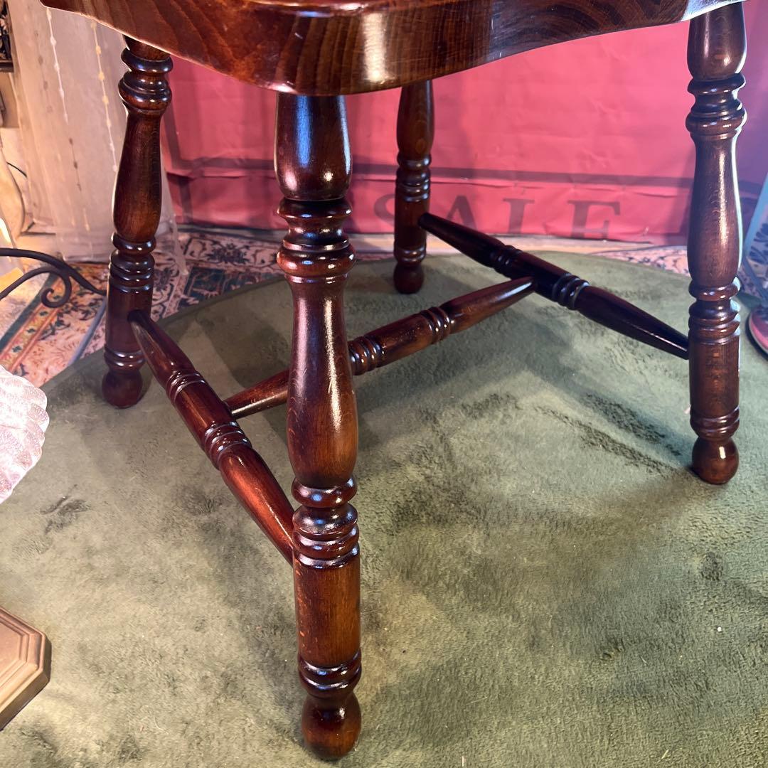 ゆゆゆゆ　ヴィンテージ 板座　スピンドル　ウィンザーチェア