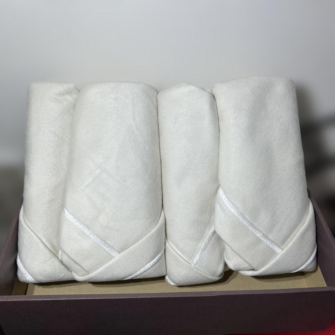 未使用　シルク100% 綿毛布　林タオル　SUNFOREST KOBE 2枚組