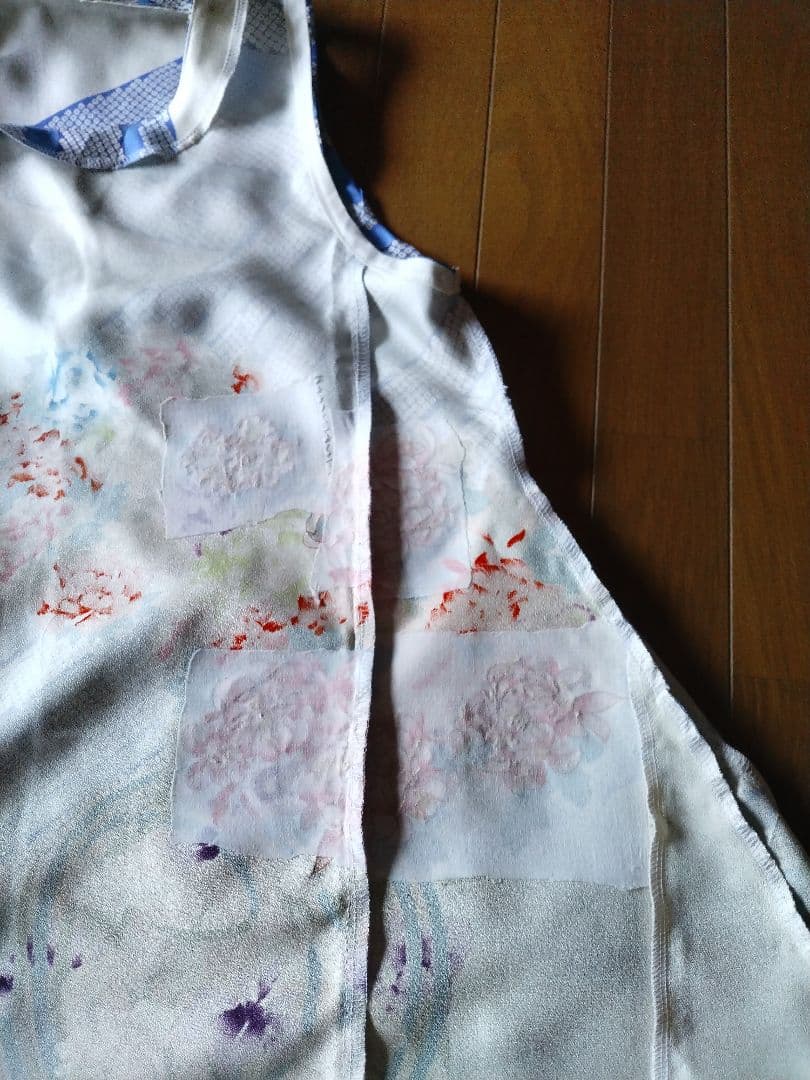 みさき 振袖リメイク ノースリーブワンピース