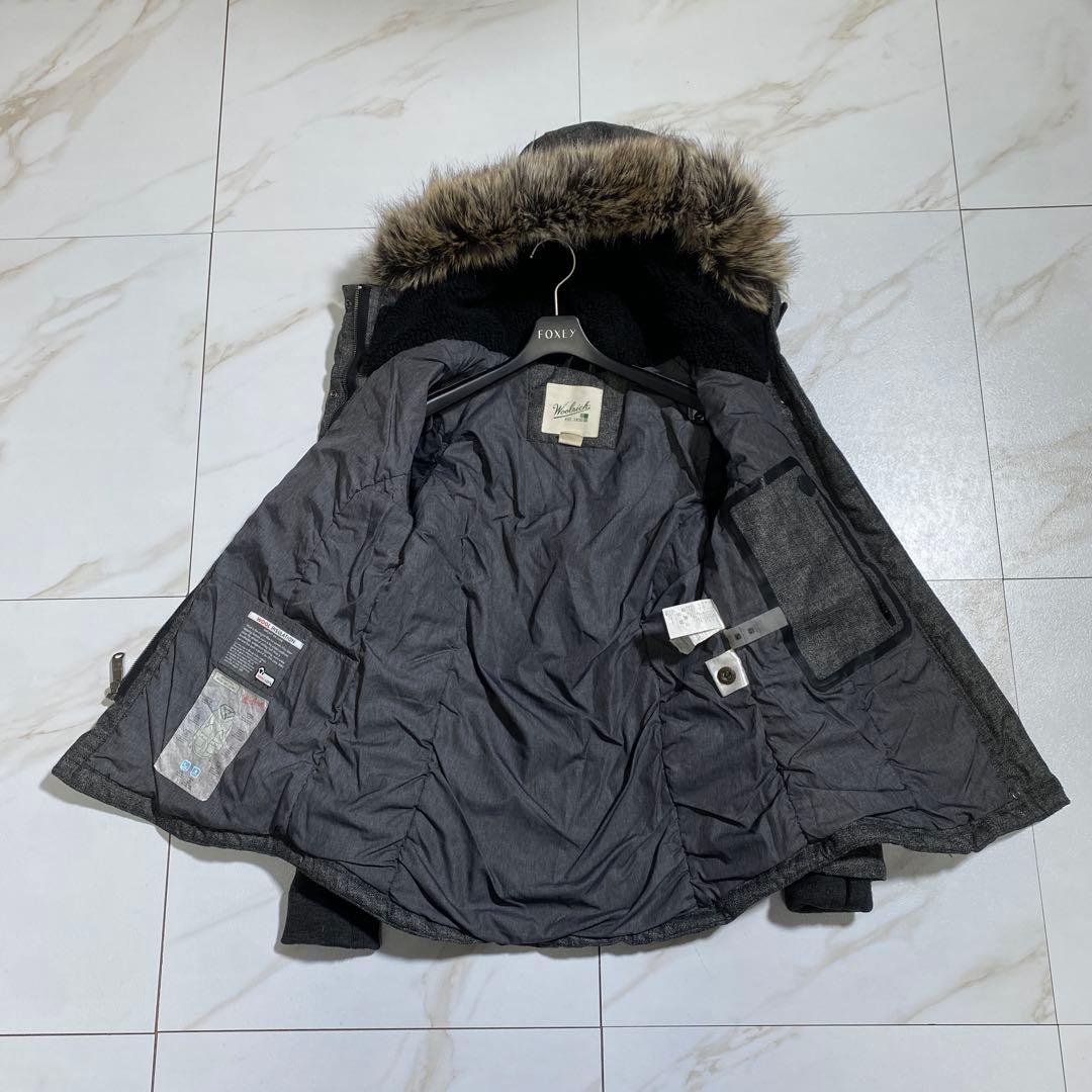 希少♡ウールリッチ ファー ビターチルウールロフトジャケット 中綿 ヘリンボーン