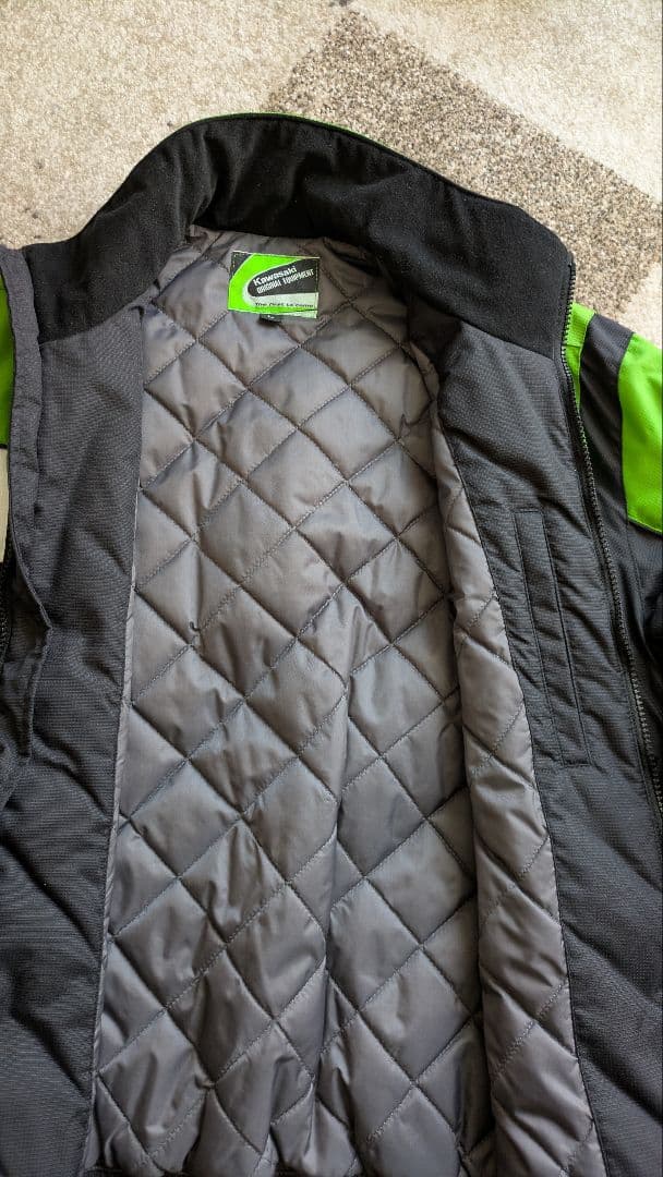 Kawasaki レースチームジャケット 緑/黒