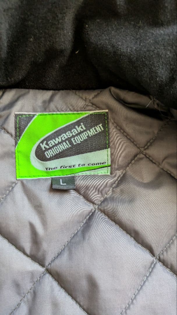 Kawasaki レースチームジャケット 緑/黒