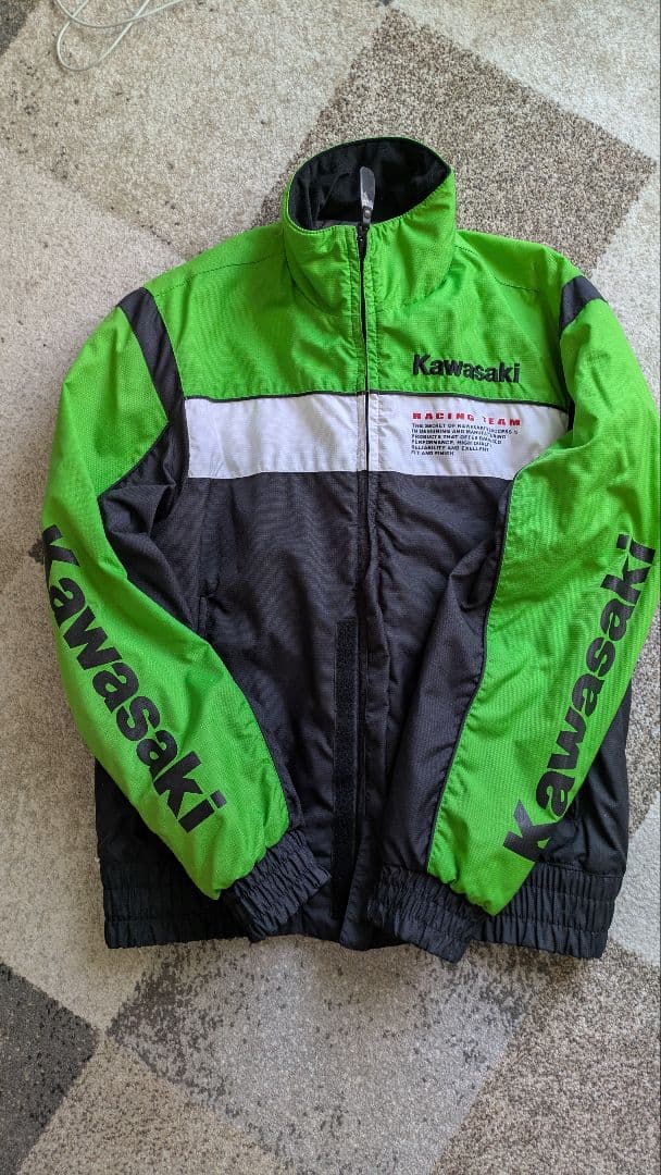 Kawasaki レースチームジャケット 緑/黒