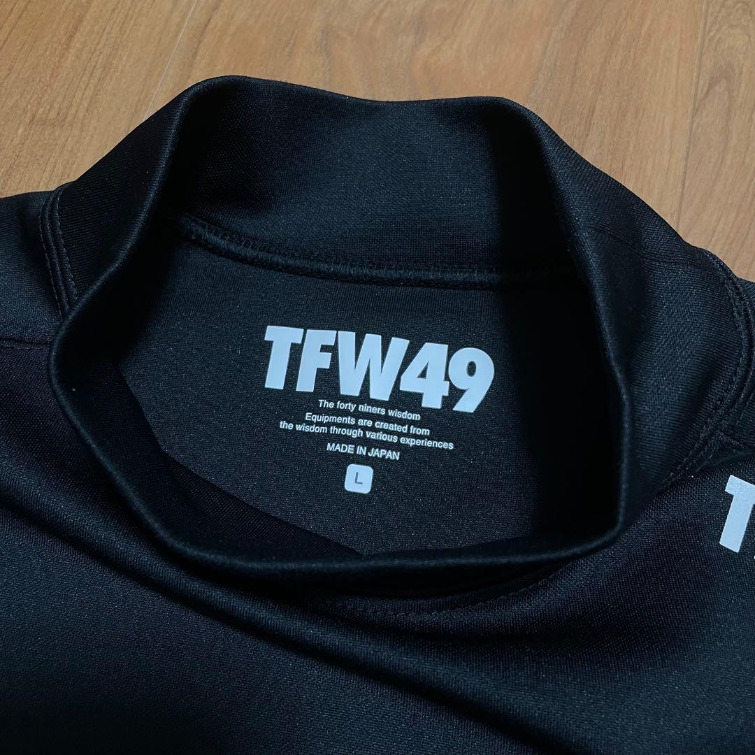 TFW49 モックネック　Tシャツ ブラック　L junhashimoto