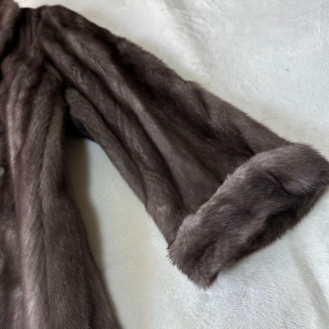 星5 AMERICAN FUR AWARDS 毛皮 ミンク コート ロング丈 M