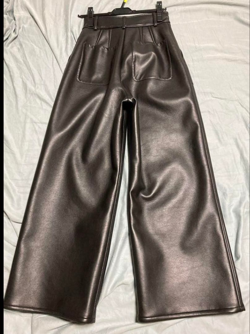 etretokyo ボンディングワイドパンツ S ブラック