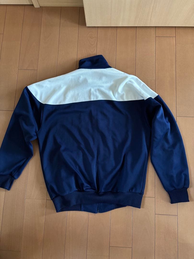 希少 adidas 80s 90s ホワイトネイビー トラックジャケット