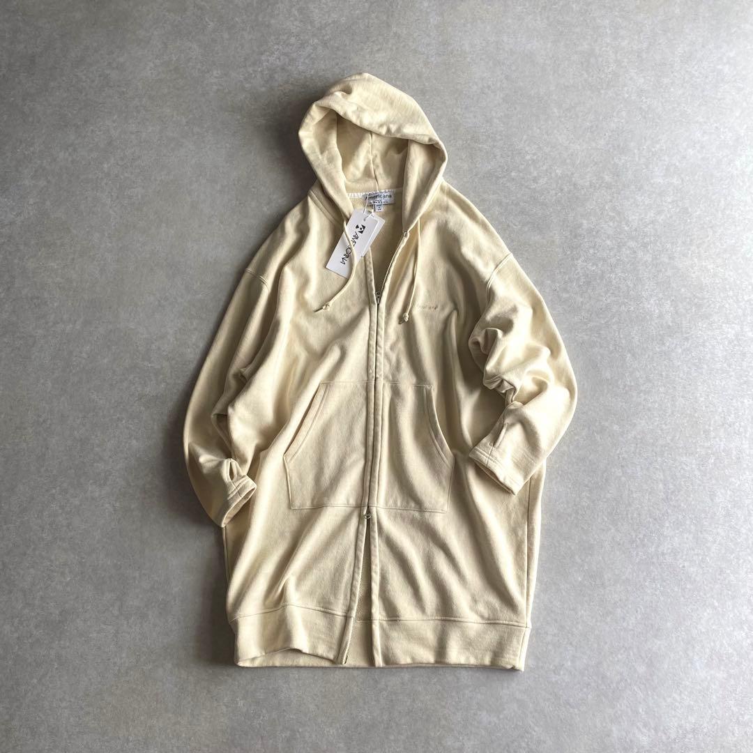 Americana オーバーサイズ コクーン ロング パーカー フーディ 日本製