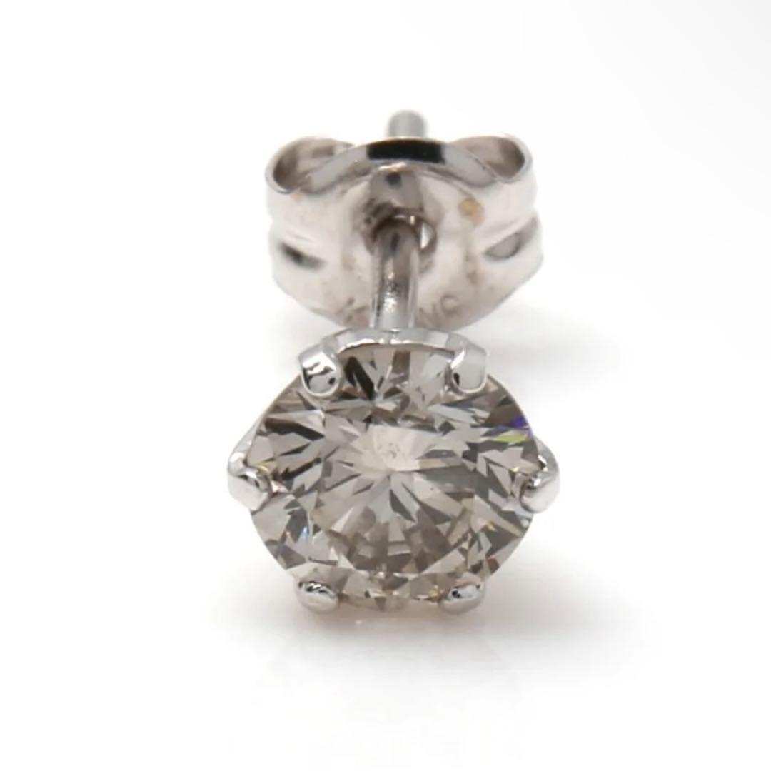 ダイヤモンド 18K ホワイトゴールド ピアス 4mm avalanche