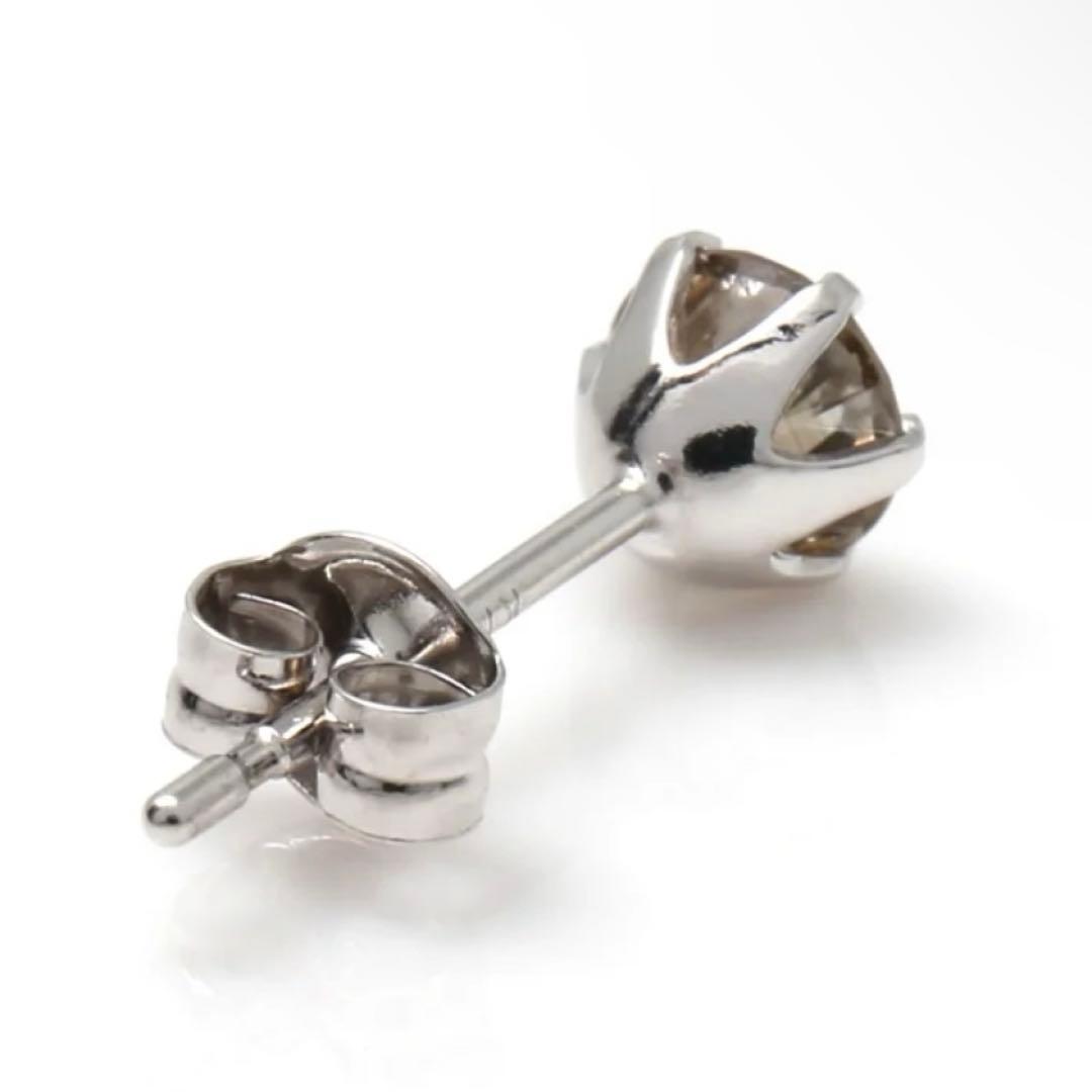 ダイヤモンド 18K ホワイトゴールド ピアス 4mm avalanche
