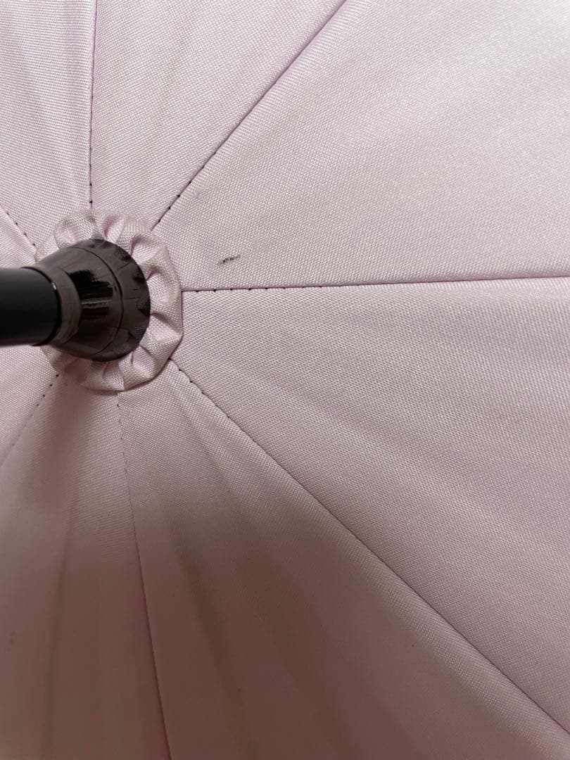 芦屋ロサブラン 日傘 ショートサイズ シングルフリル 長傘　パウダリーピンク