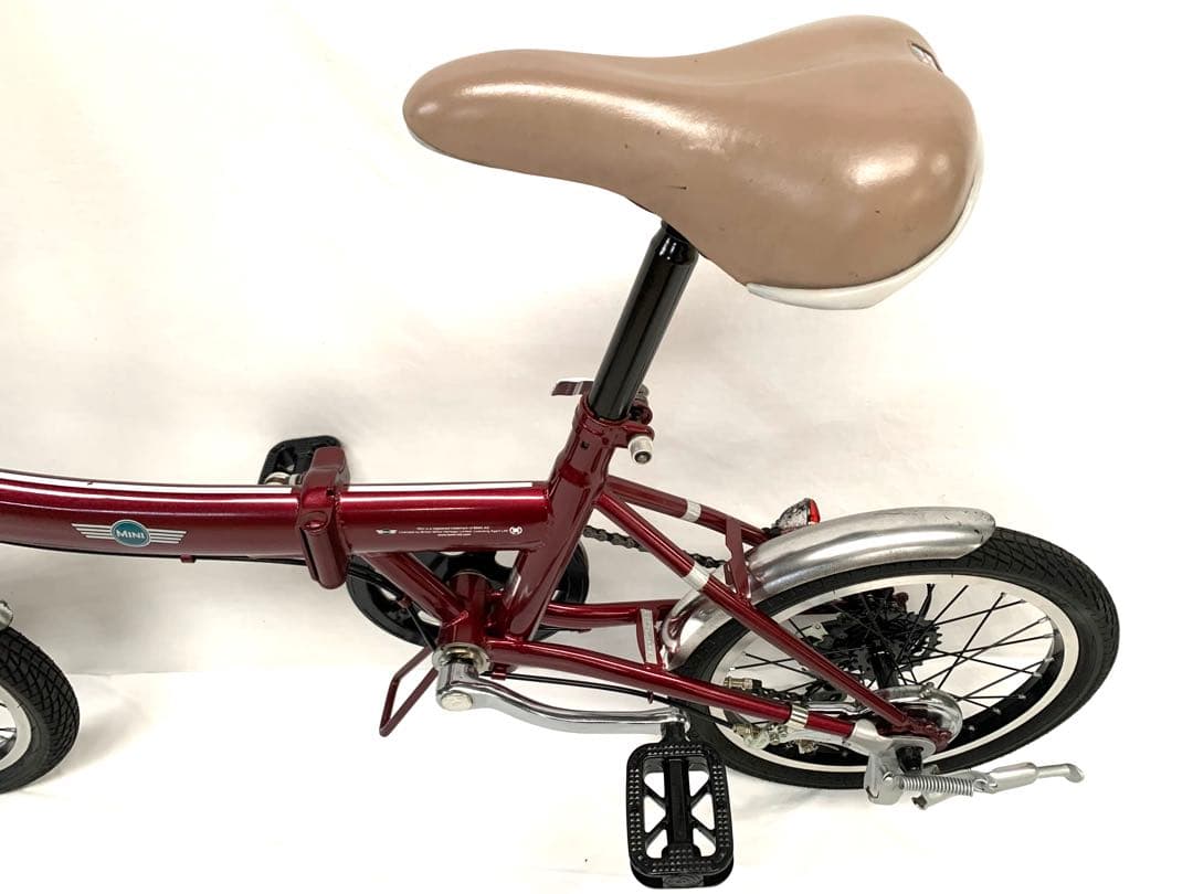 【即乘】送料無料MINI折り畳み自転車 SHIMANO 6速16インチ ミニベロ