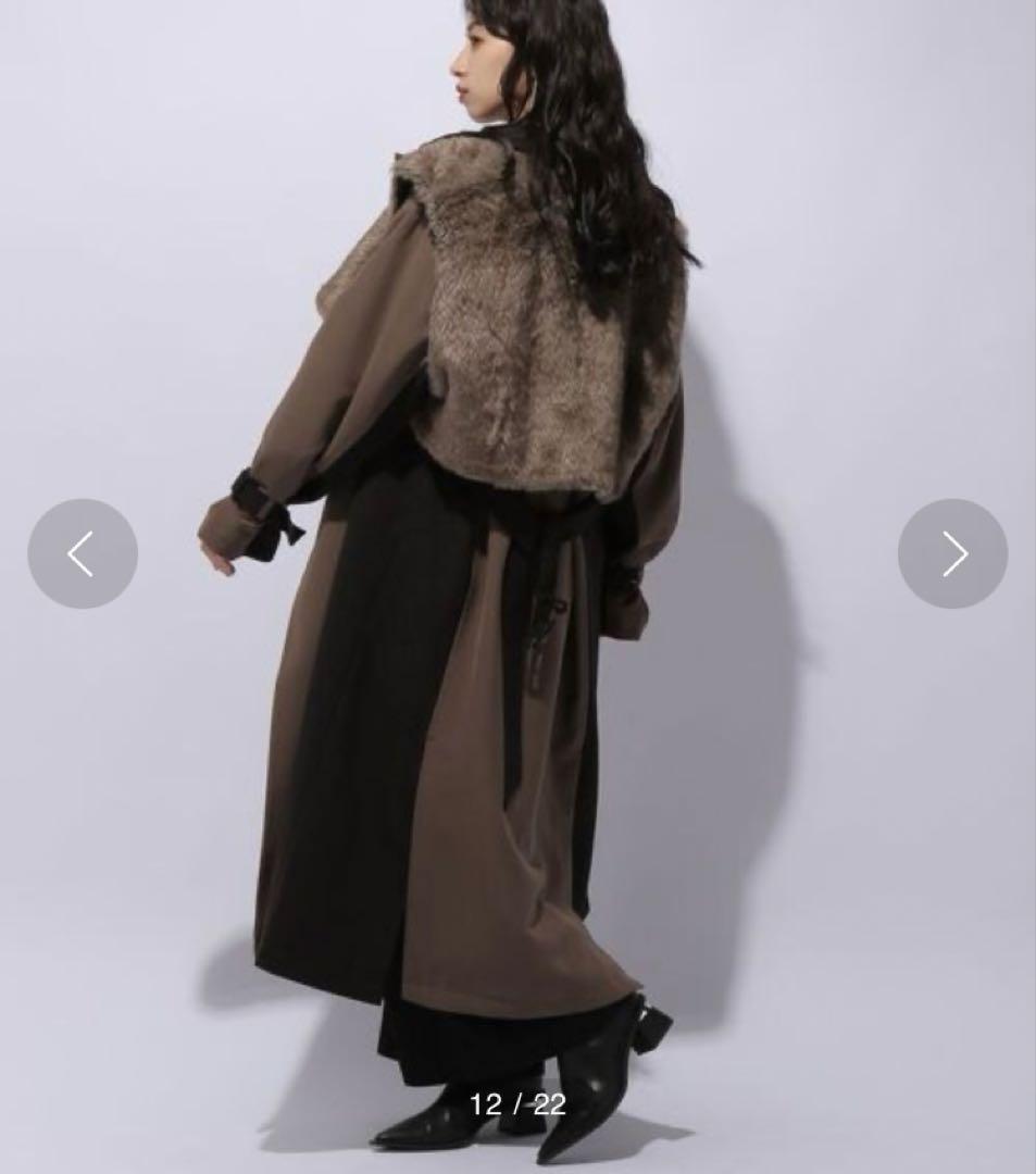 F*e様 HARE⭕️極美品　ファーベストハイショクコート　ロング　クリーニング