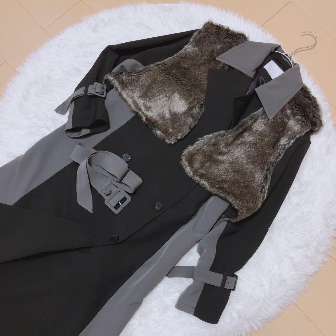 F*e様 HARE⭕️極美品　ファーベストハイショクコート　ロング　クリーニング