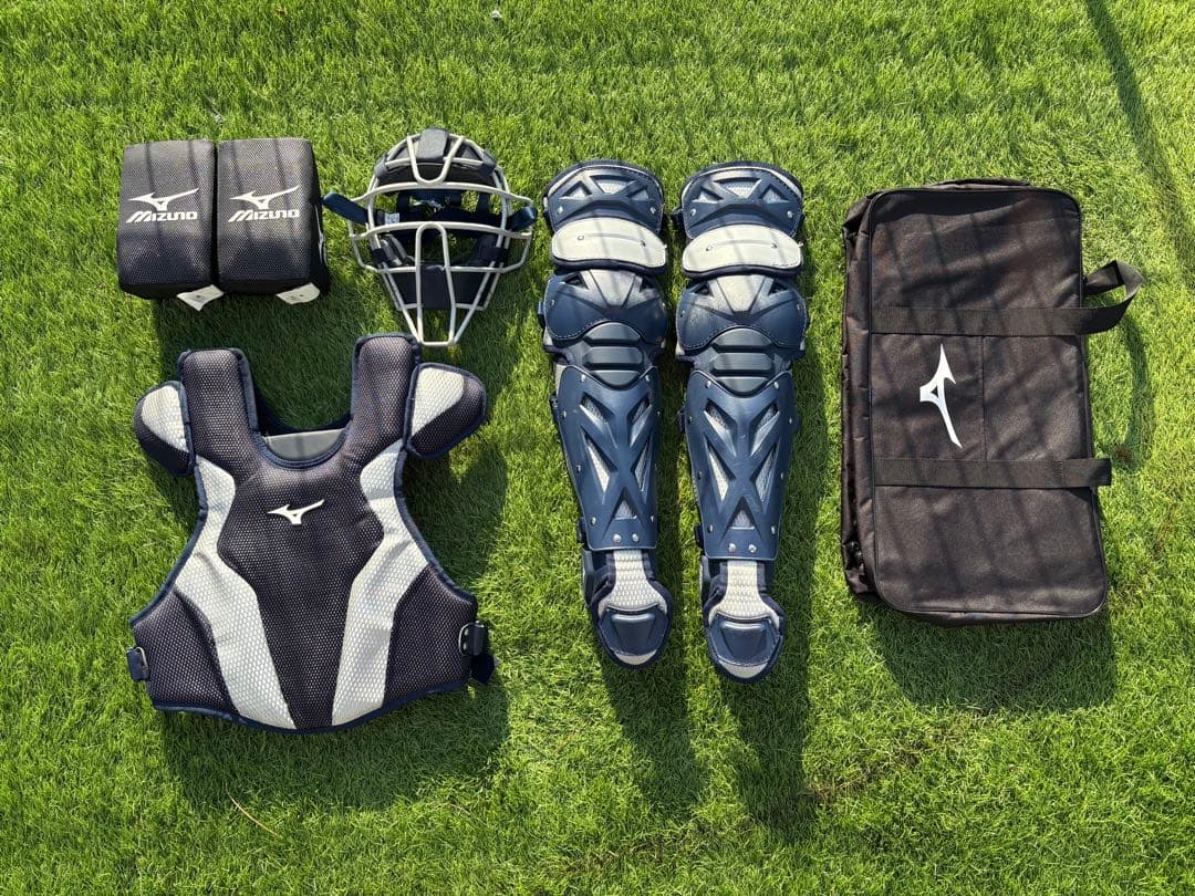【週末限定価格】ミズノ キャッチャー防具4点セット