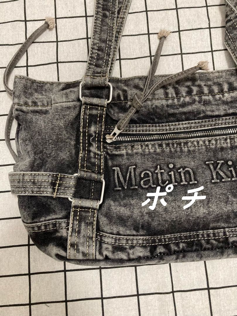 Matin Kim デニム風ショルダーバッグ