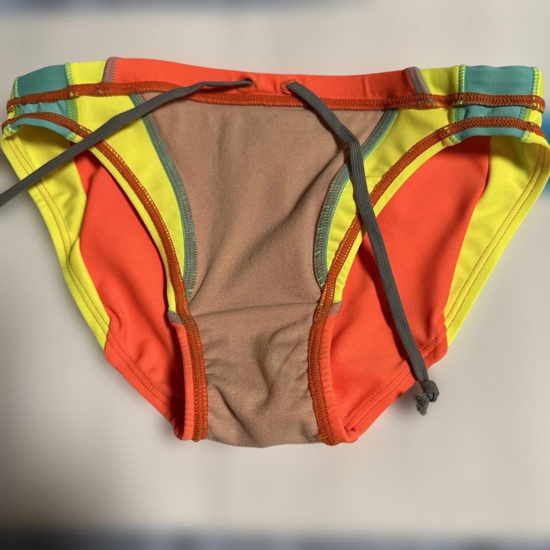 arena 競泳水着 オレンジ/イエロー　競パン　LL(O)