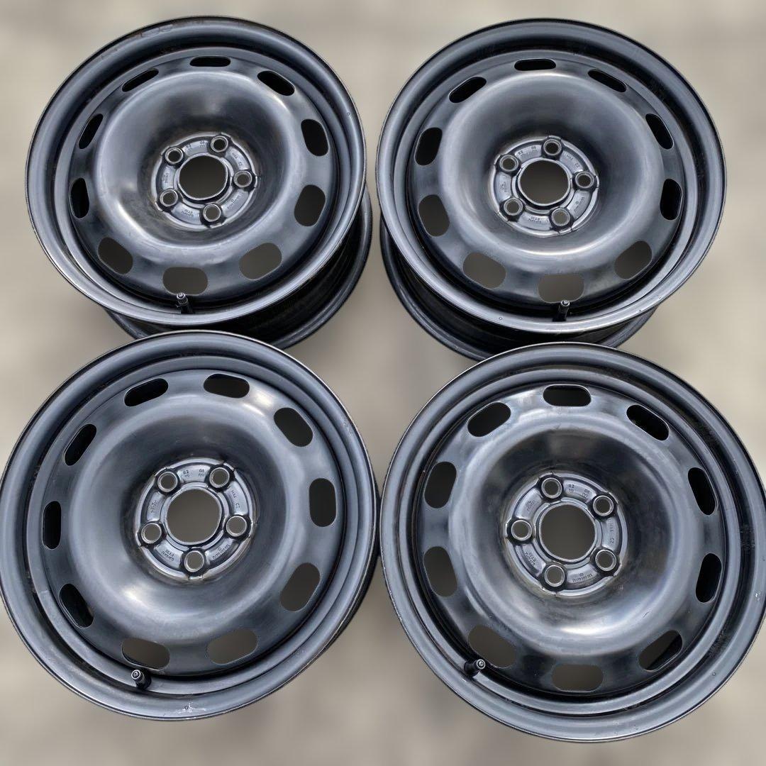 ◇中古ワーゲンⅣ純正スチール　ポロ、ニュービートルに１５インチ　5/100