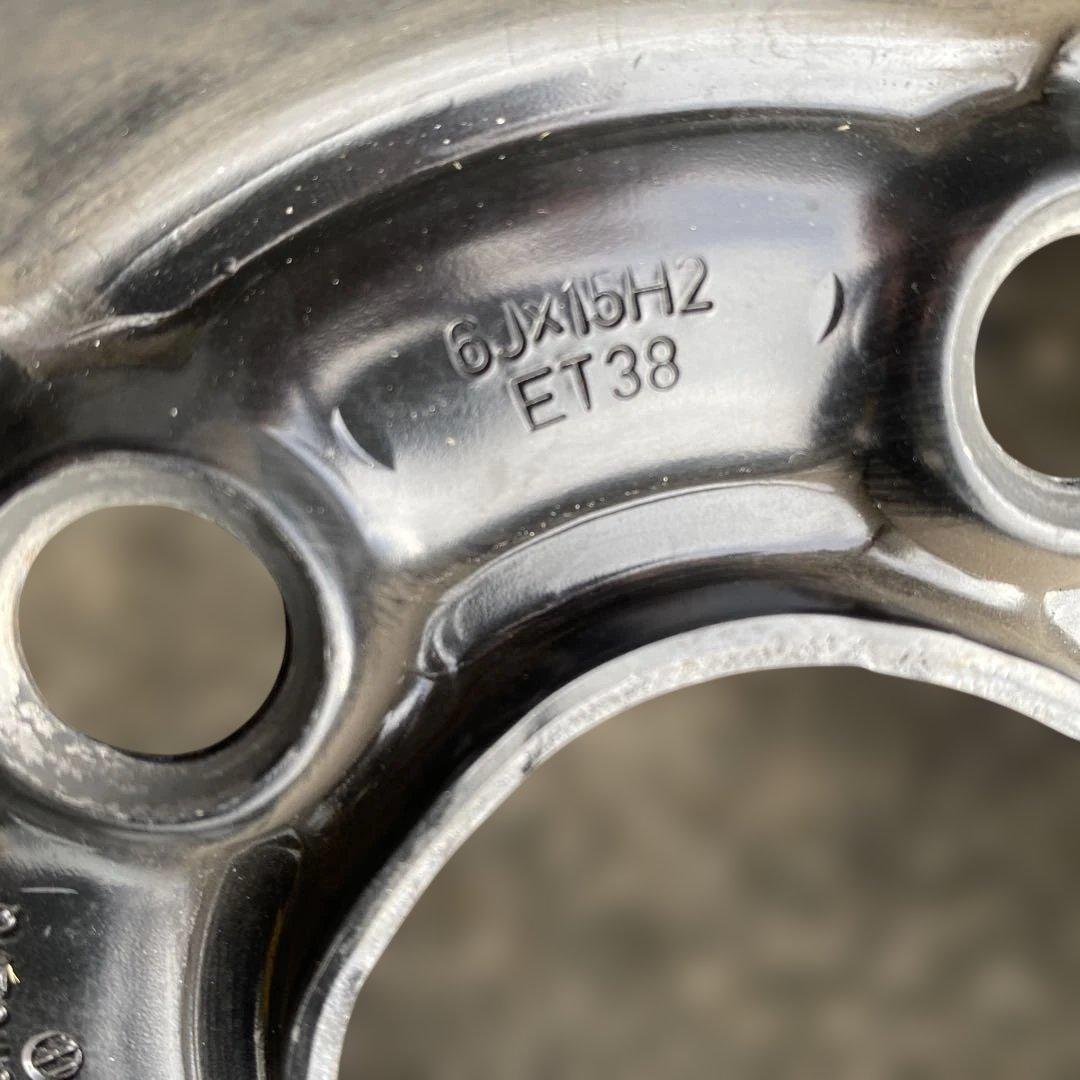 ◇中古ワーゲンⅣ純正スチール　ポロ、ニュービートルに１５インチ　5/100