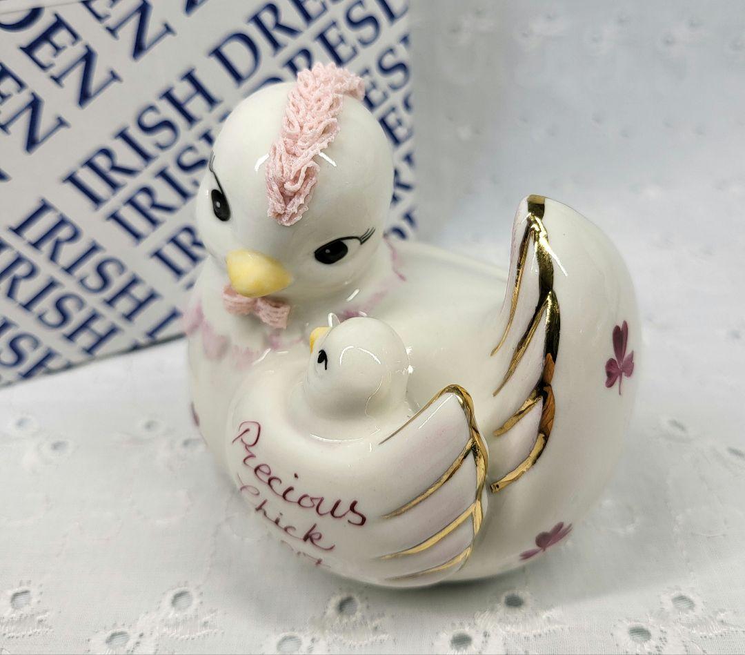 未使用✨アイリッシュドレスデン レースフィギュリン 2017 酉 鳥 干支 置物