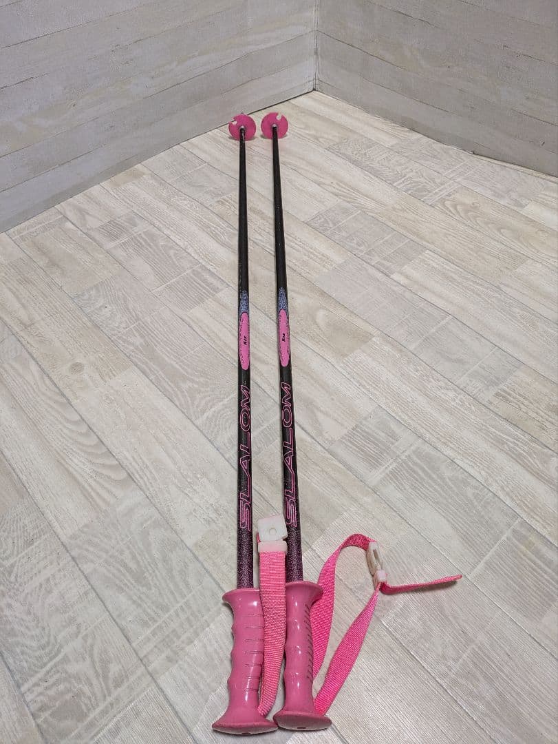 ATOMIC ピンク スキーセット ストック付き