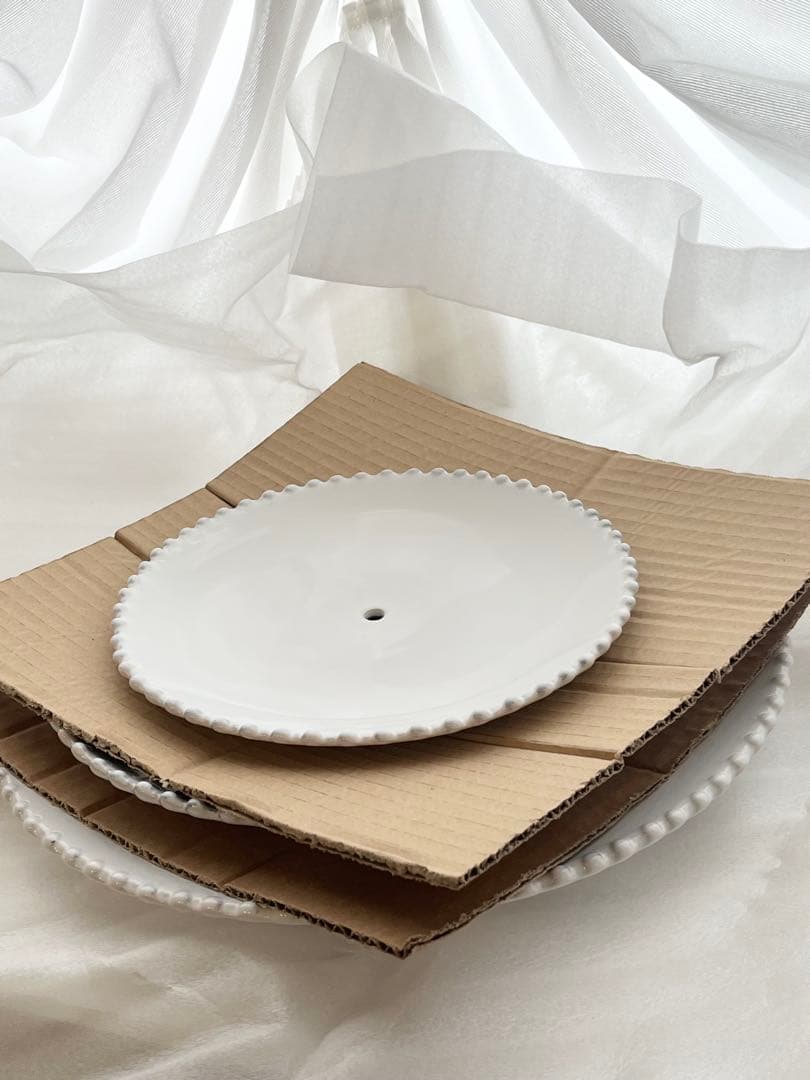 サラグレース　コスタノバ　パール　三段プレート