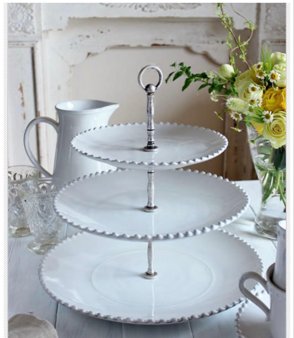 サラグレース　コスタノバ　パール　三段プレート