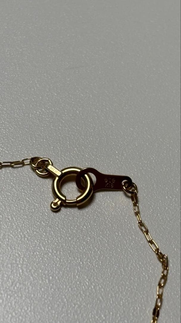 保証書、巾着付き【ete】 k18 ブルートパーズ ストーン ネックレス エテ