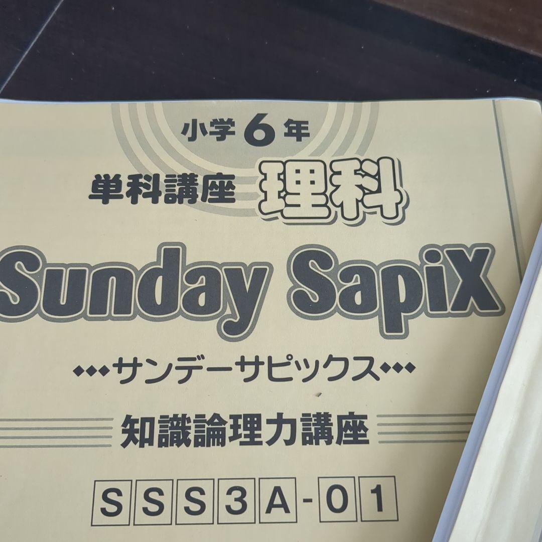 Sunday Sapix 理科 小学6年　苦手科目集中特訓
