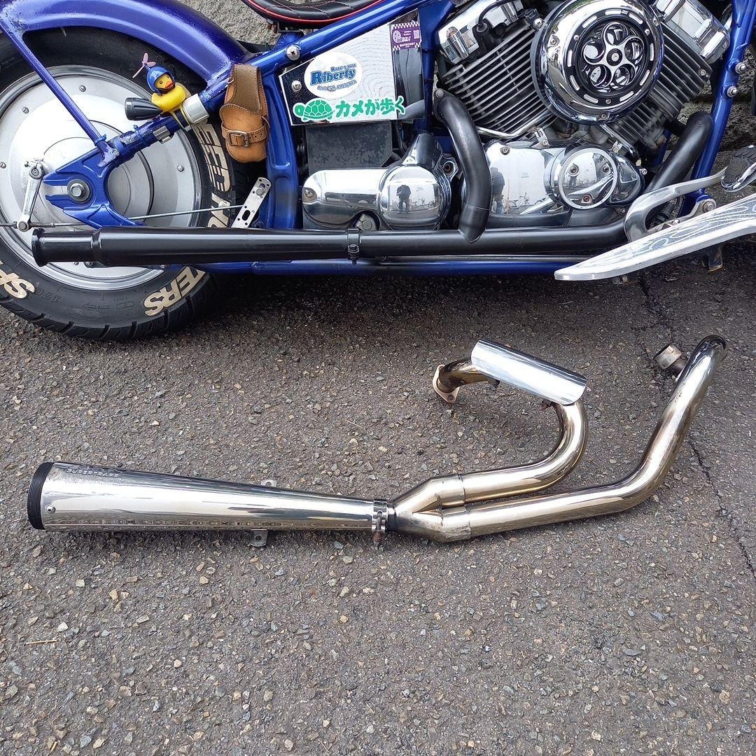 YAMAHA　ドラッグスター400用　社外マフラー　スーパートラップマフラー？
