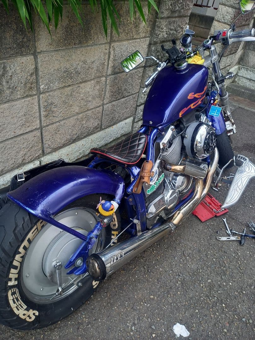 YAMAHA　ドラッグスター400用　社外マフラー　スーパートラップマフラー？