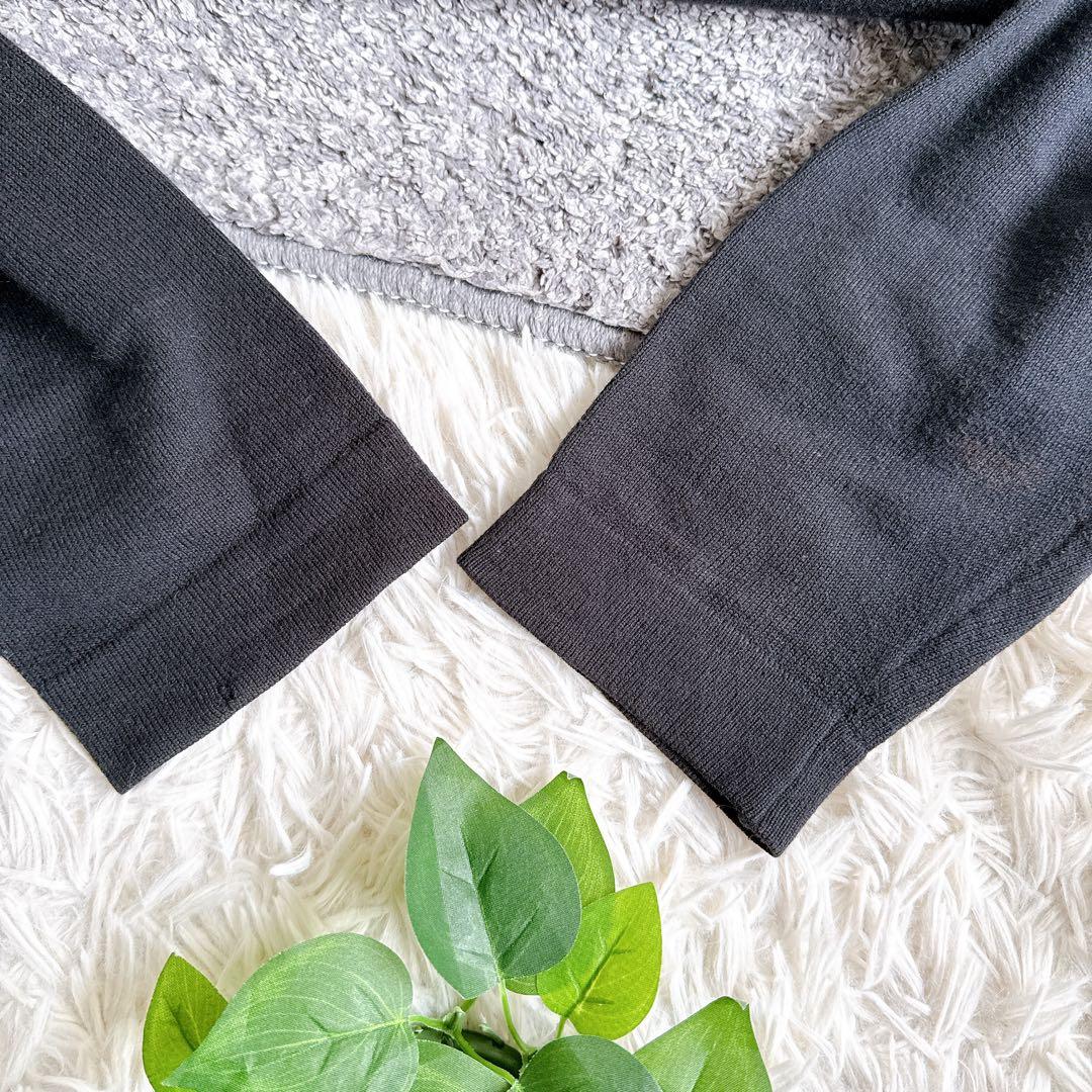 オールド　エルメス　長袖ポロシャツ　カシミヤ　スカーフ柄　バロック　シルク　M