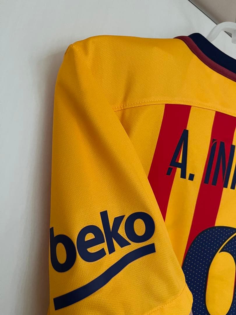 @*8様 FC バルセロナ 15-16 イニエスタ アウェイ ユニフォーム セッ