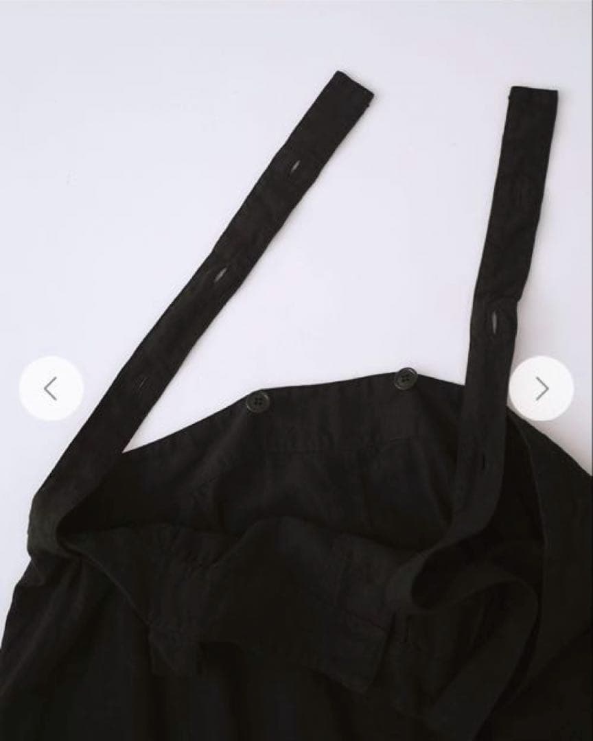 ⭐️完売色⭐️ nest Robe ネストローブ ブラックリネン ワイドサロペット