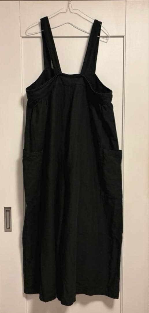 ⭐️完売色⭐️ nest Robe ネストローブ ブラックリネン ワイドサロペット