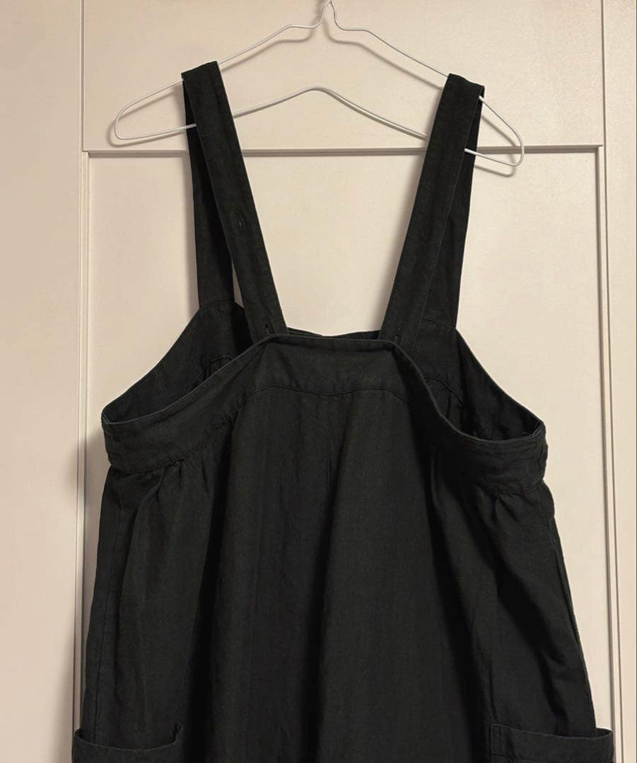 ⭐️完売色⭐️ nest Robe ネストローブ ブラックリネン ワイドサロペット