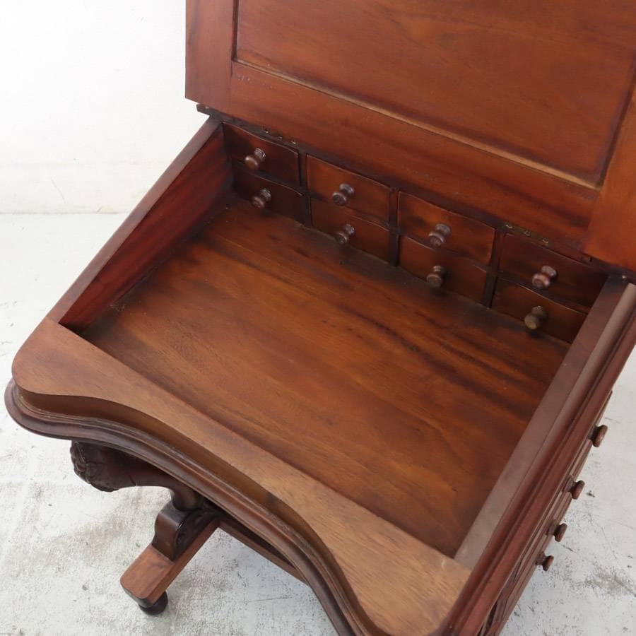 英国アンティーク ダベンポートデスク マホガニー ライティングデスク 書斎机