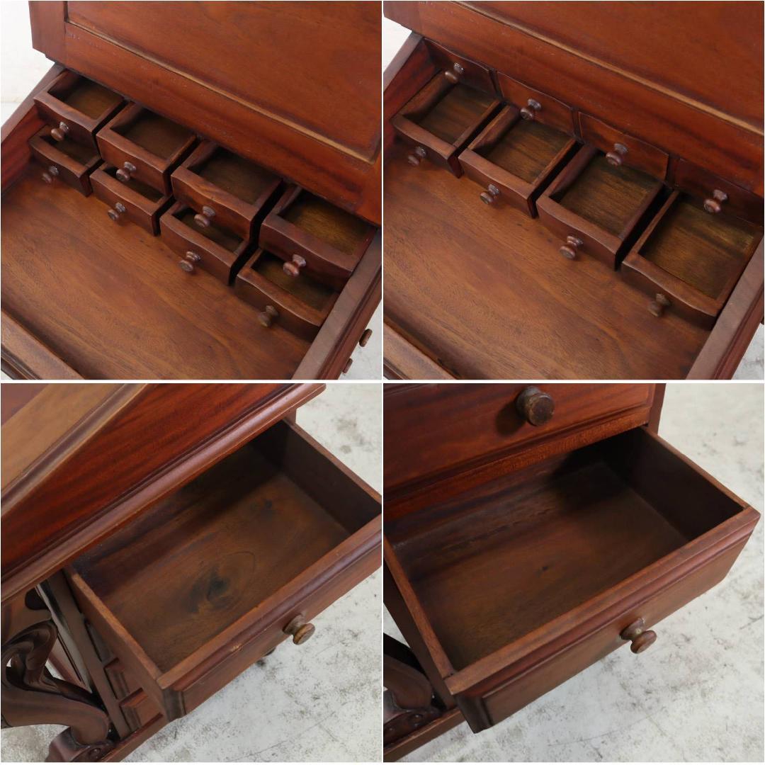 英国アンティーク ダベンポートデスク マホガニー ライティングデスク 書斎机