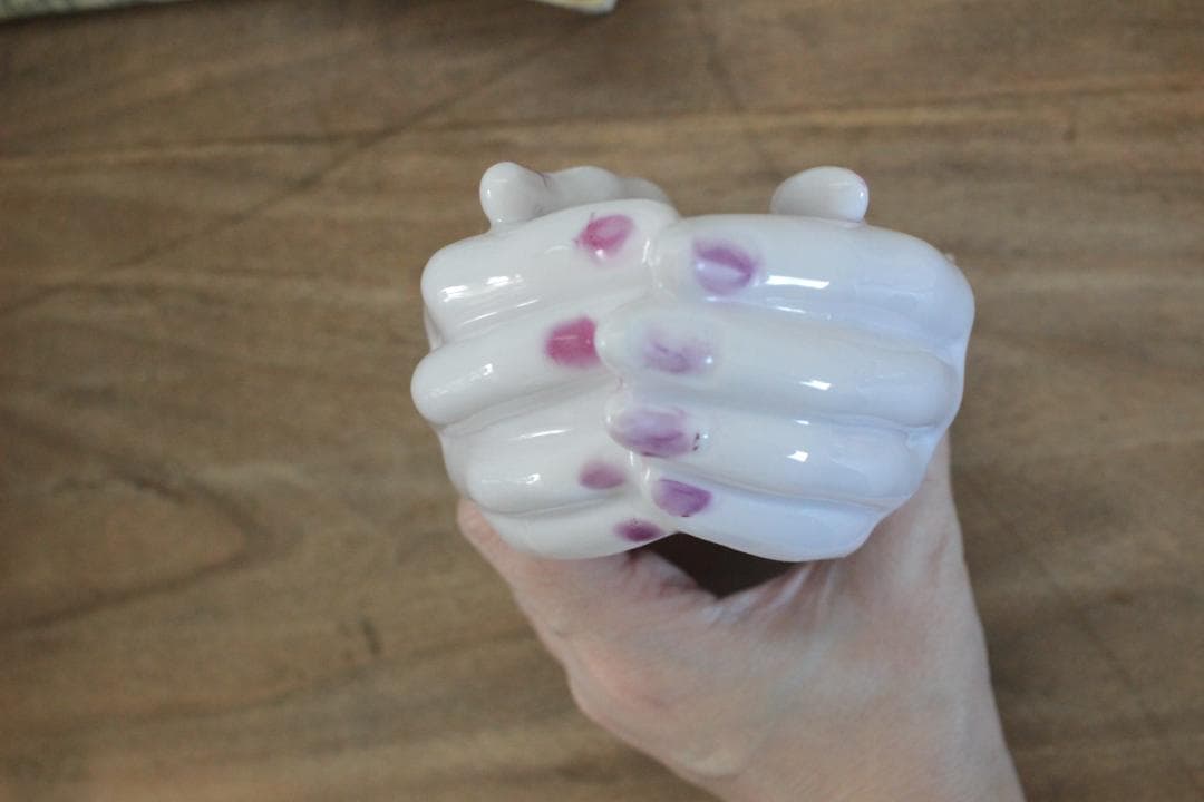 【D】バラ・レフトンのハンドモチーフ/Lefton Porcelain